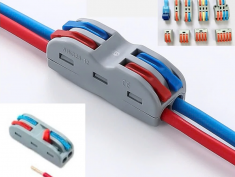 KV774-2P2C Cút nối dây điện 2 dây 2 cổng chia màu