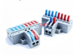 LT2-8 Cút Nối Dây Điện 2 Đầu Ra 8 Đầu - 32A 250V/600V