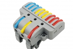 LT-933D Cút nối nhanh dây điện 32A 3 đầu vào (9 đầu ra)