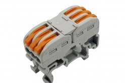 PCT-311 Đầu nối nhanh dây điện gắn ray 2 đầu riêng biệt