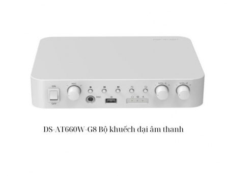 DS-AT660W-G8 Bộ khuếch đại âm thanh Analog 60W-24V HIKVISION 