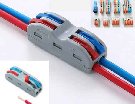 KV774-2P2C Cút nối dây điện 2 dây 2 cổng chia màu