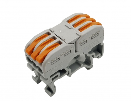 PCT-311 Đầu nối nhanh dây điện gắn ray 2 đầu riêng biệt