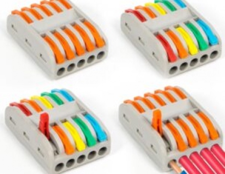 SPL-5 Đầu Nối Dây Điện 5 Lỗ Đôi (màu)