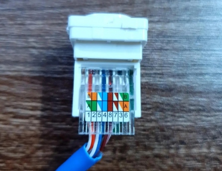 HB-8040 Hạt mạng âm tường RJ45 tự đóng CAT6 (vừa mặt sino)