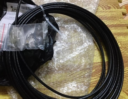 HNS-001 Dây mạng 8 lõi CAT5E ngoài trời 2 lớp 5m/10m 