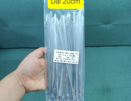 Dây rút inox 201, kt 4,6mm 100 cái/túi 