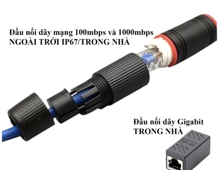 Đầu nối dây mạng ngoài trời tốc độ cao 100mbps và 1000mbps
