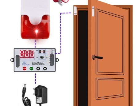 S1C Bộ báo động chống quên đóng cửa dùng cảm biến tách cửa
