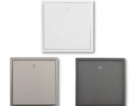 701014-61 Module công tắc đơn 2 chiều có đèn LED màu Xám Simon i7