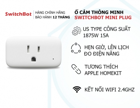 Ổ cắm thông minh SwitchBot Plug Mini (HomeKit Enabled)