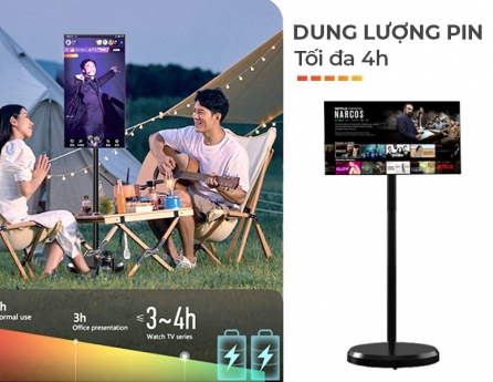 Màn hình cảm ứng di động thông minh 22 inch – Màu đen